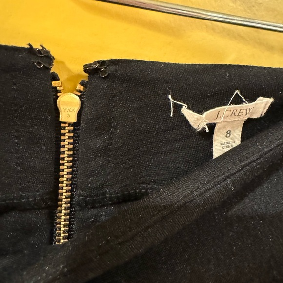 J. Crew johdpur riding pants black zipper back size 8 - Picture 3 of 6